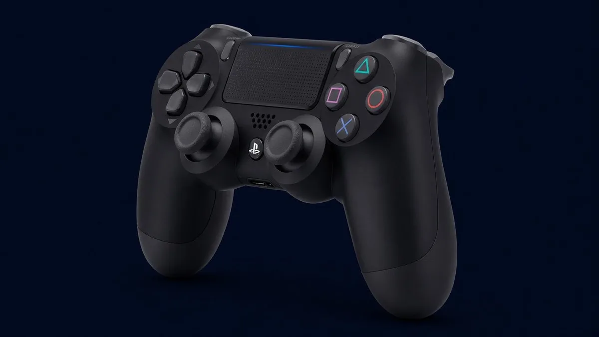 PlayStation DualShock 4 Jet Black controller for iPhone Bluetooth gaming