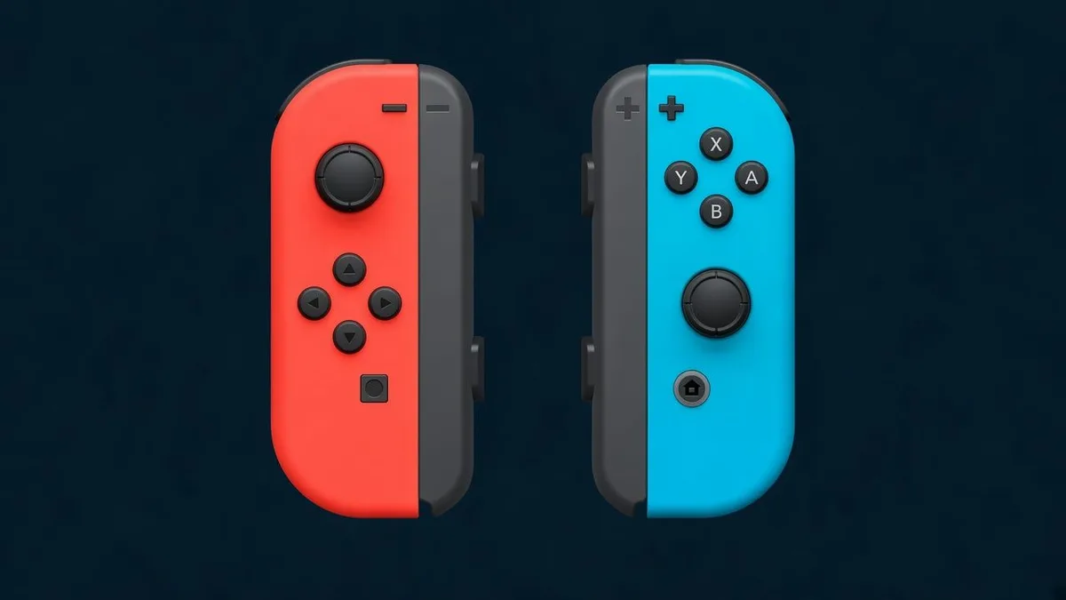 Nintendo Joy-Con Neon Red and Neon Blue pair for iPhone Bluetooth gaming